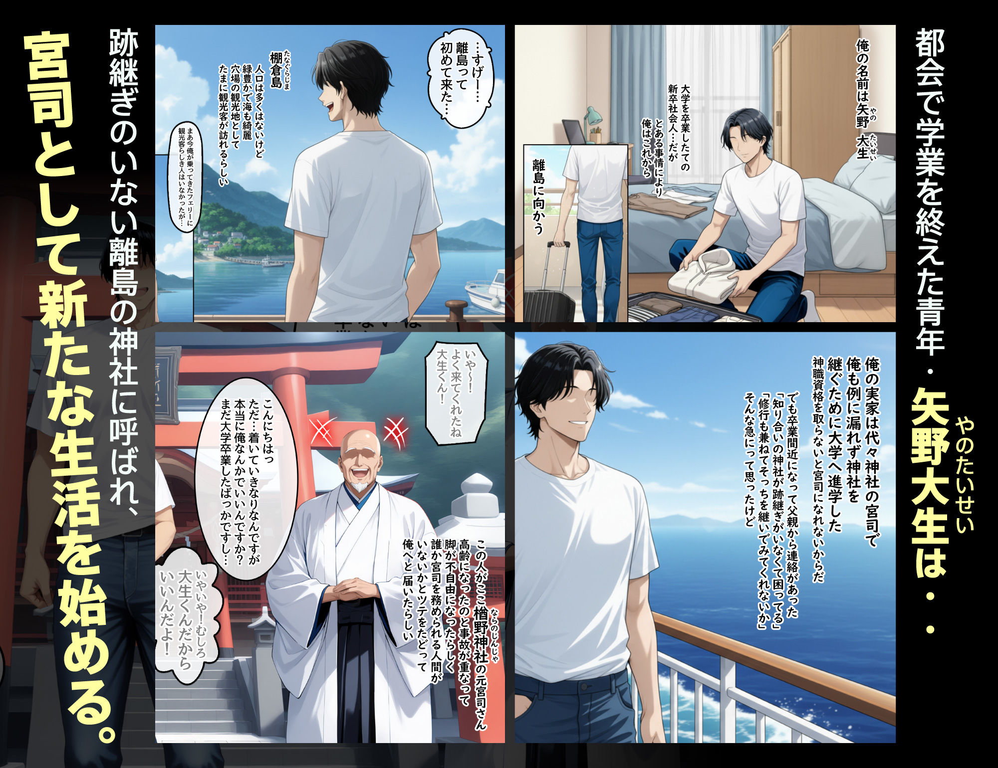 孕ませ島〜離島の神社に呼ばれた俺が、島の未来のために子種を注ぎ続ける話〜 画像1