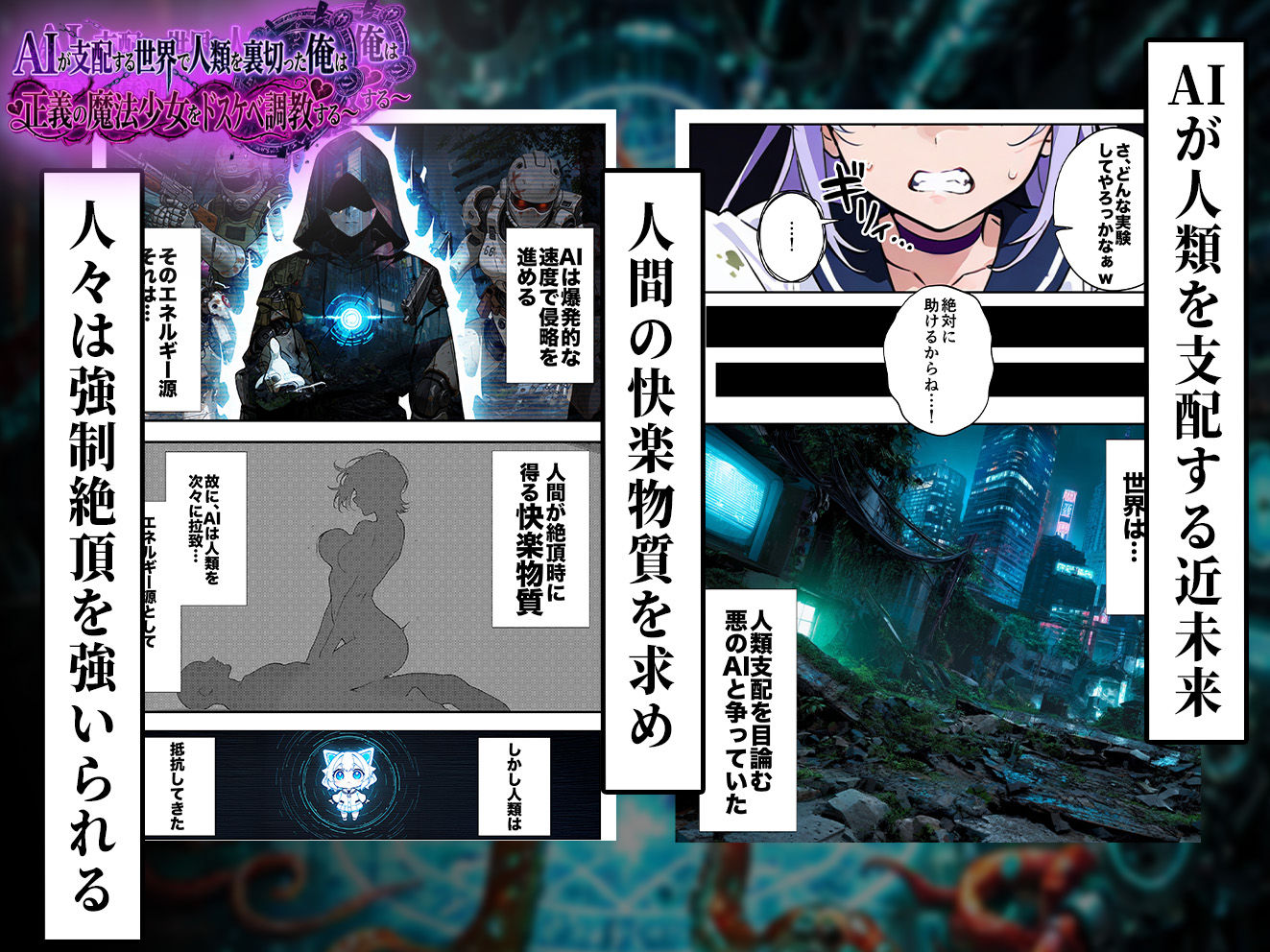 AIが支配する世界で人類を裏切った俺は正義の魔法少女をドスケベ調教する 画像3