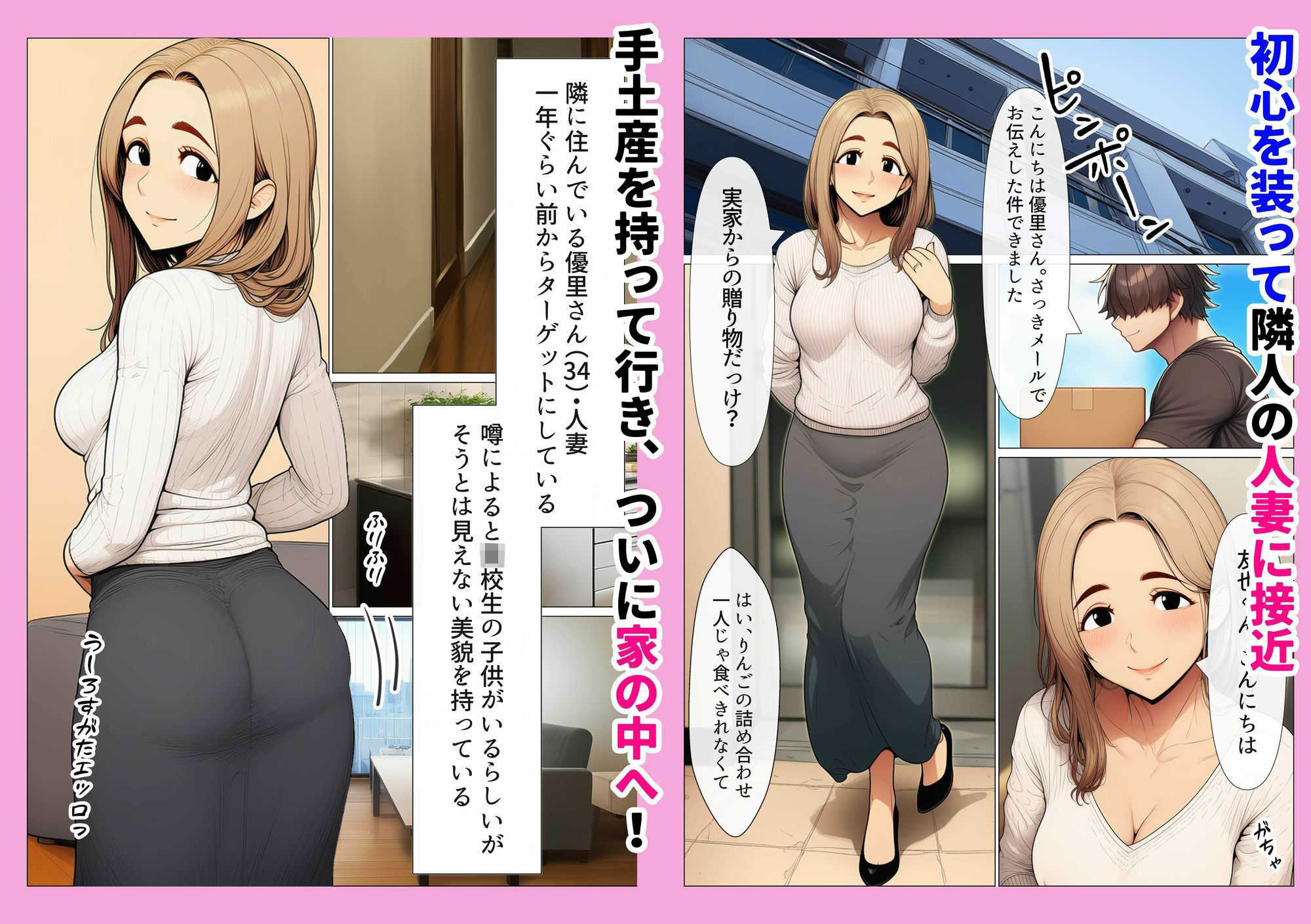 奥手のふりしてNTR成功！隣に住んでる美人主婦（34）は案外チョロかったw 画像1