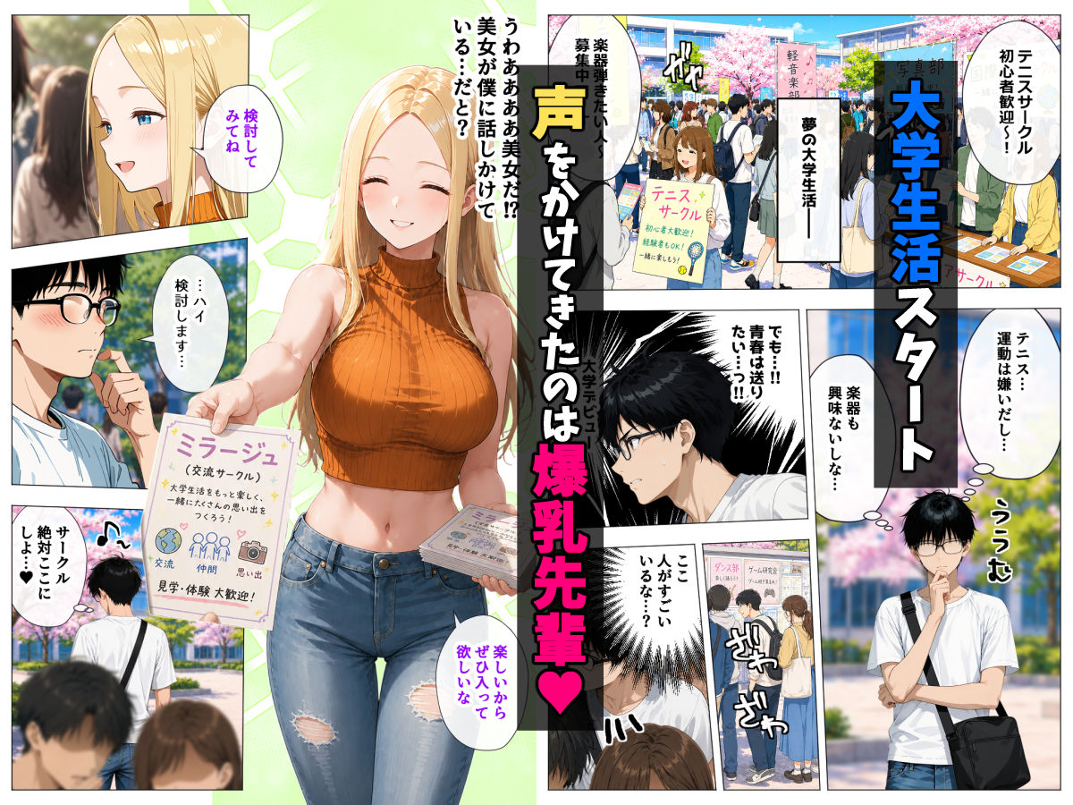 ヤリマンギャル3人組と王様ゲーム！？ 陰キャの僕がお持ち帰りされて朝まで連続中出し搾り取られた話 画像1
