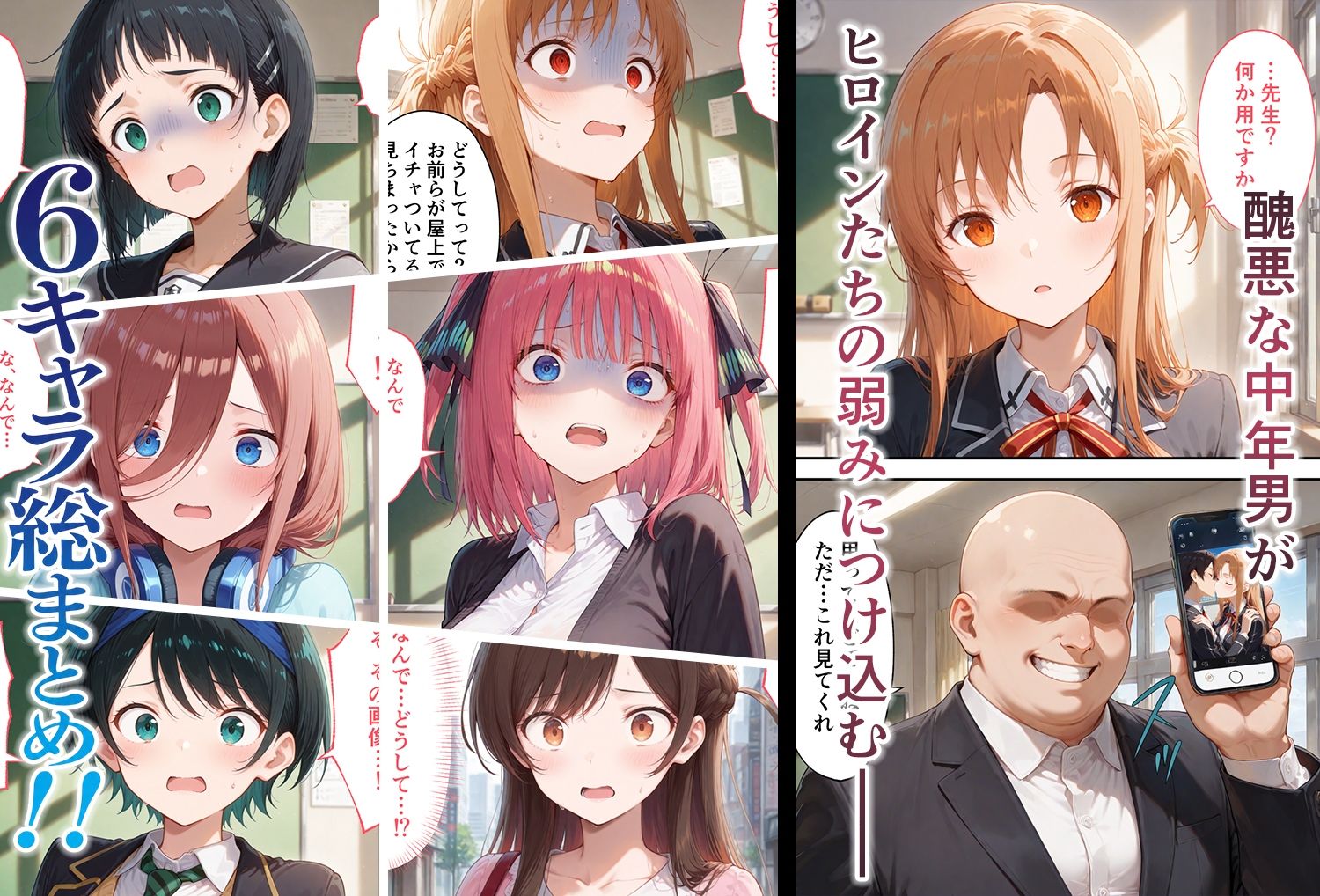 弱みを握られた俺の彼女が寝取られ堕ちるまで 総集編 画像1